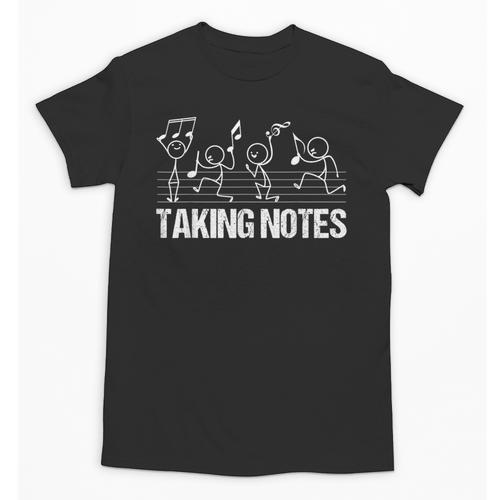 Retro Vintage Musical Taking Notes Teachers Music Love Unisex T-Shirt - teacherstshirts.com AU