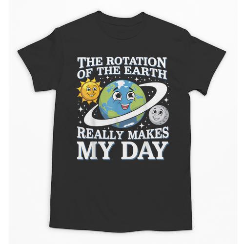 Rotation Of Earth Science Teacher Earth Day Men Women Unisex T-Shirt - teacherstshirts.com UK