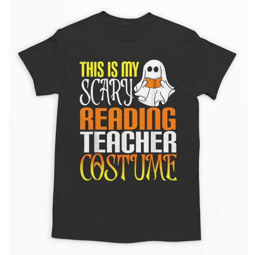 This Is My Scary Reading Teacher Costume Halloween School Unisex T-Shirt - teacherstshirts.com