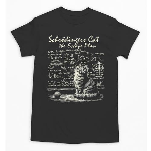 SchröDinger's Cat Escape Plan Science Teacher For Men Women Kids Unisex T-Shirt - teacherstshirts.com AU