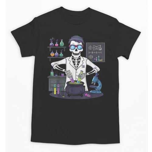 Science Teacher Halloween Skeleton Scientist Chemistry Unisex T-Shirt - teacherstshirts.com