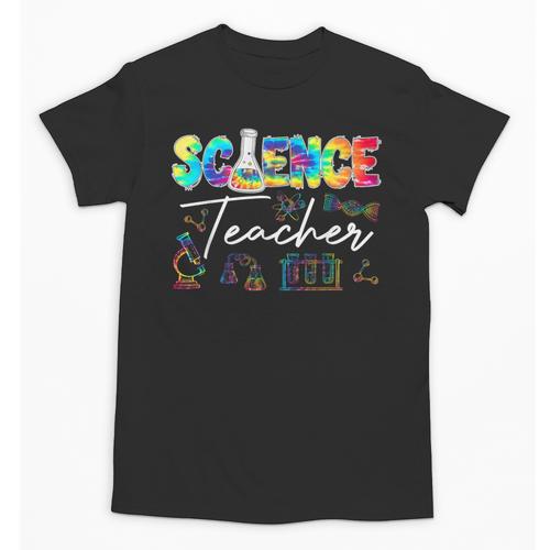 Science Teacher Tie Dye First Day Of School Back To School Men Women Girls Kids Unisex T-Shirt - teacherstshirts.com AU