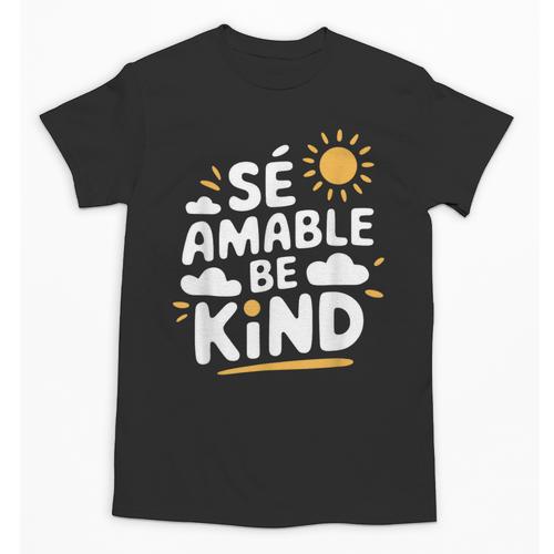 SÉ AMABLE Be Kind Bilingual Teacher Maestra Spanish Teacher Unisex T-Shirt - teacherstshirts.com DE