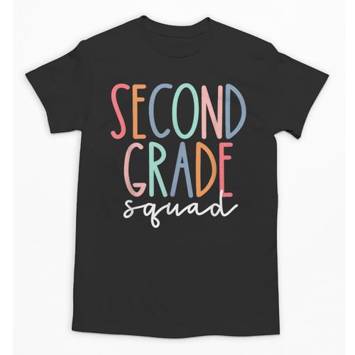 Second Grade Squad 2nd Grade Teacher Women Back To School Unisex T-Shirt - teacherstshirts.com