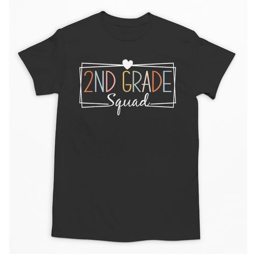 Second Grade Squad Teachers Kids 2nd Grade Back To School Unisex T-Shirt - teacherstshirts.com DE
