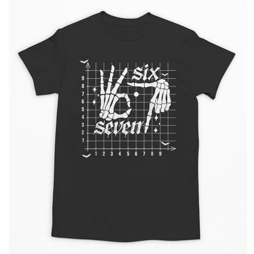 Six Seven Coordinate 67 Skeleton Math Teacher 67 Unisex T-Shirt - teacherstshirts.com AU