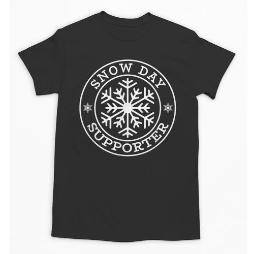 Snow Day Supporter Teacher Student Winter Snowflake Unisex T-Shirt - teacherstshirts.com