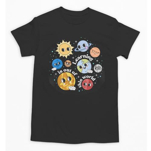 Solar System Learning Is Out Of This World Science Teacher Unisex T-Shirt - teacherstshirts.com AU