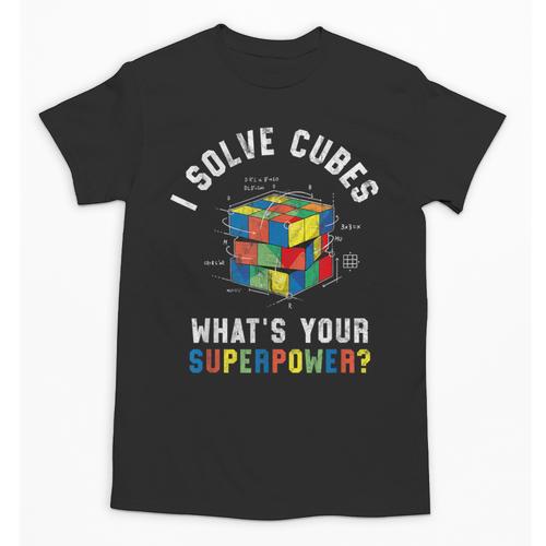 I Solve Cubes Speed Cubing Vintage Youth Math Teacher Unisex T-Shirt - teacherstshirts.com DE