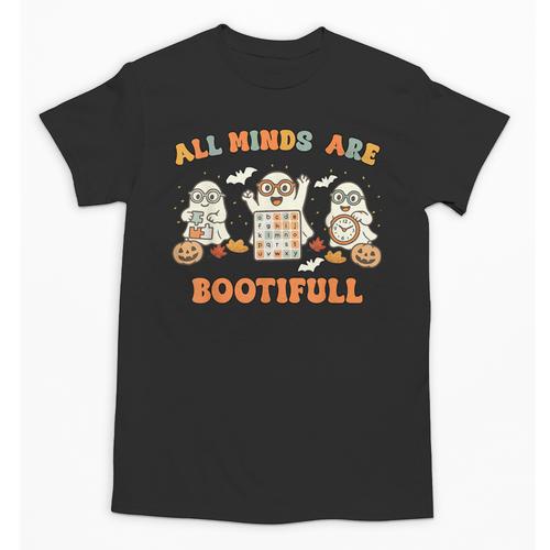 Special Education All Minds SPED Teacher Ghost Halloween Unisex T-Shirt - teacherstshirts.com