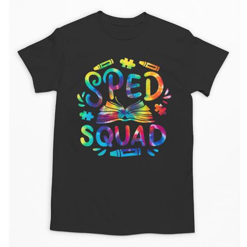 Special Education Teacher Sped Squad SPED Teacher Tie Dye Unisex T-Shirt - teacherstshirts.com AU