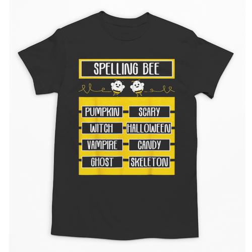 Spelling Bee Halloween Teachers Bee Spelling Competition Unisex T-Shirt - teacherstshirts.com UK