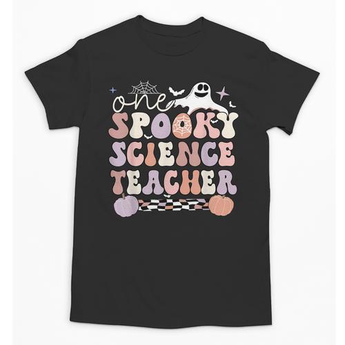 Spooky Science Teacher Halloween Science Teaching For Men Women Unisex T-Shirt - teacherstshirts.com AU