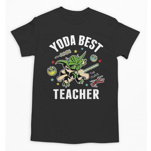 Star Wars Yoda Best Teacher Icons Unisex T-Shirt - teacherstshirts.com UK