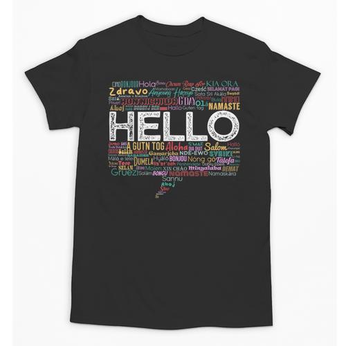 Start With Hello Different World Language Learning Teacher Unisex T-Shirt - teacherstshirts.com AU
