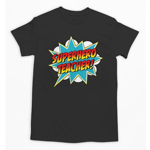 Superhero Teacher Retro Comic Teaching Superpower Unisex T-Shirt - teacherstshirts.com AU