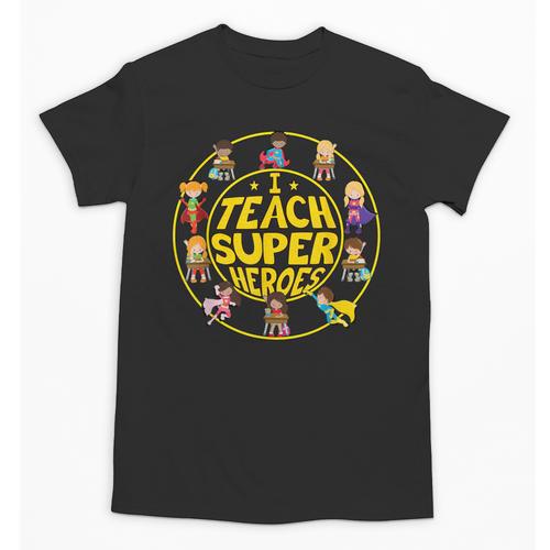 Superhero Teacher I Teach Super Heroes Unisex T-Shirt - teacherstshirts.com CA