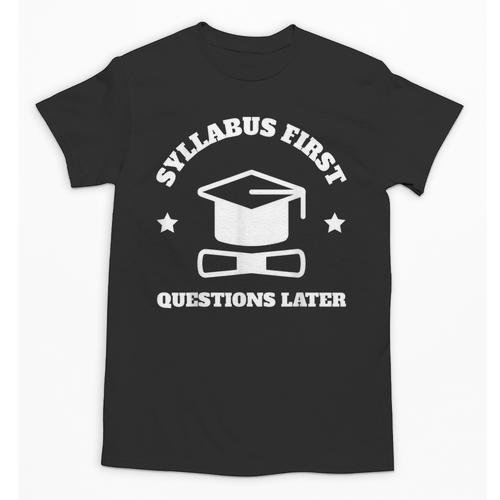 SYLLABUS PROFESSOR TEACHER Unisex T-Shirt - teacherstshirts.com CA