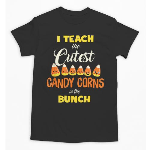 I Teach The Cutest Candy Corn In The Patch Teacher Halloween Unisex T-Shirt - teacherstshirts.com DE