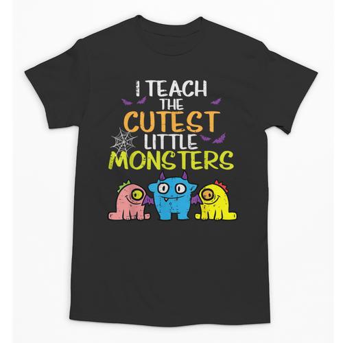 I Teach Cutest Little Monsters Halloween Teacher Men Women Unisex T-Shirt - teacherstshirts.com AU