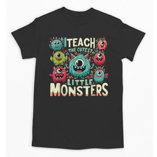 I Teach The Cutest Little Monsters Teacher Halloween Outfit Unisex T-Shirt - teacherstshirts.com AU