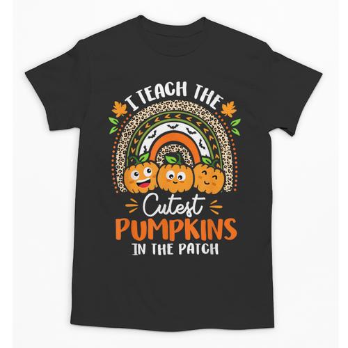 I Teach The Cutest Pumpkins In The Patch Teacher Halloween Unisex T-Shirt - teacherstshirts.com UK