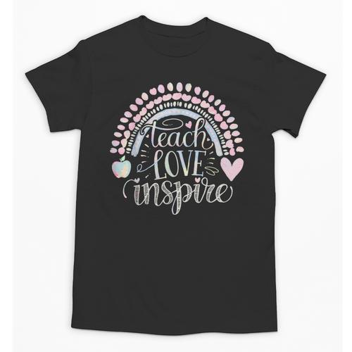 Teach Love Inspire Teacher Unisex T-Shirt - teacherstshirts.com AU