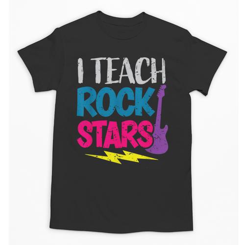 I Teach Rockstars Tee Orchestra Music Teacher Back To School Unisex T-Shirt - teacherstshirts.com AU