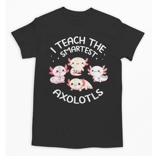 I Teach The Smartest Axolotls Cute Teacher Axolotl Unisex T-Shirt - teacherstshirts.com AU