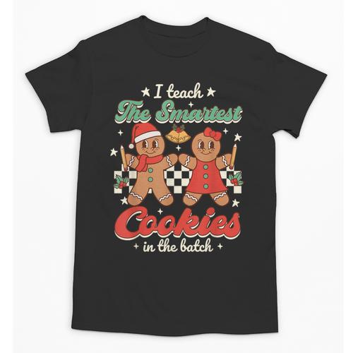 I Teach The Smartest Cookies In The Batch Teacher Christmas For Men Women Kids Unisex T-Shirt - teacherstshirts.com
