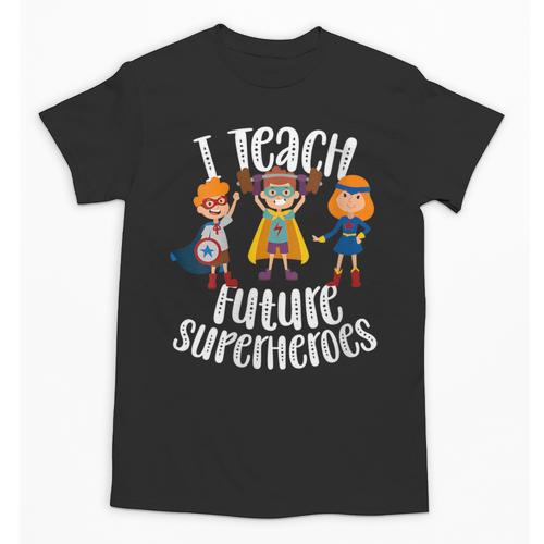 I Teach Superheroes Cute Back To School Teacher Unisex T-Shirt - teacherstshirts.com DE