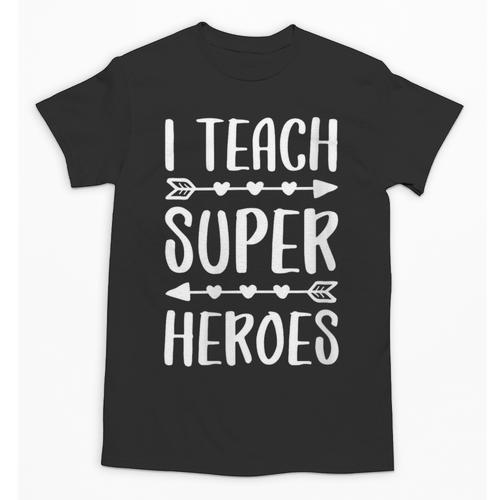 I Teach Superheroes Shirt Men Women School Teacher Unisex T-Shirt - teacherstshirts.com DE