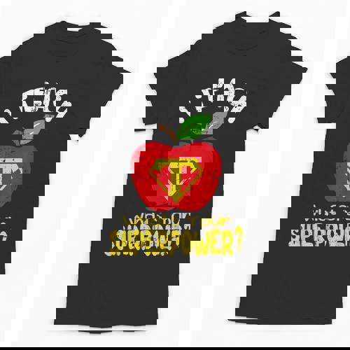 I Teach What&#x27;s Your Superpower Superhero Teacher Unisex T-Shirt - teacherstshirts.com