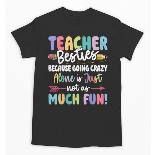 Teacher Besties Matching Teacher Besties Unisex T-Shirt - teacherstshirts.com AU