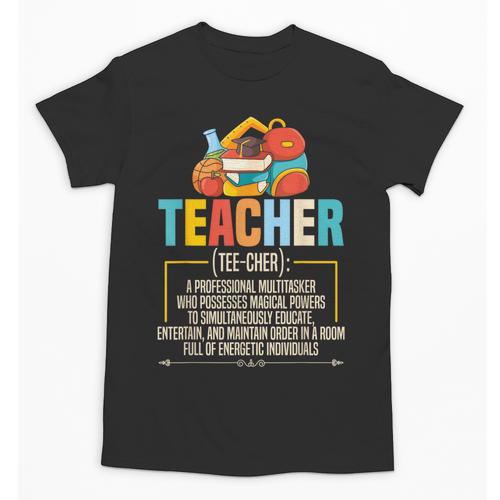 Teacher Definition Teaching School Teacher Men Women Unisex T-Shirt - teacherstshirts.com
