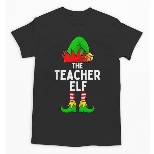 Teacher Elf Matching Family Christmas Women Men Unisex T-Shirt - teacherstshirts.com