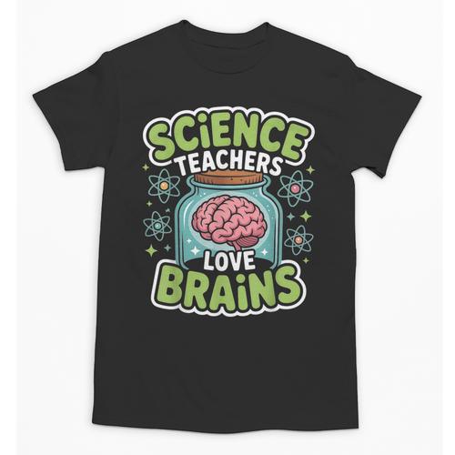 Teacher Halloween Costume Science Teachers Love Brains Unisex T-Shirt - teacherstshirts.com DE