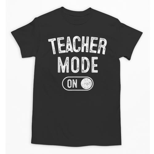 Teacher Mode On School Education Educator Unisex T-Shirt - teacherstshirts.com CA
