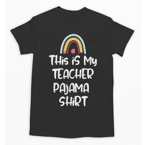This Is My Teacher Pajama Shirt Teacher Life Tee Unisex T-Shirt - teacherstshirts.com