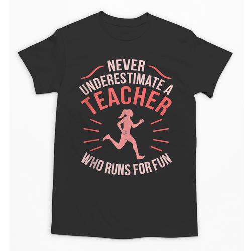 Teacher Who Runs Half Marathon Runner Running Lover Graphic Unisex T-Shirt - teacherstshirts.com DE