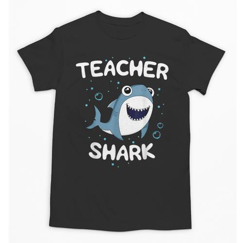 Teacher Shark Teaching Back To School Kindergarten Unisex T-Shirt - teacherstshirts.com DE