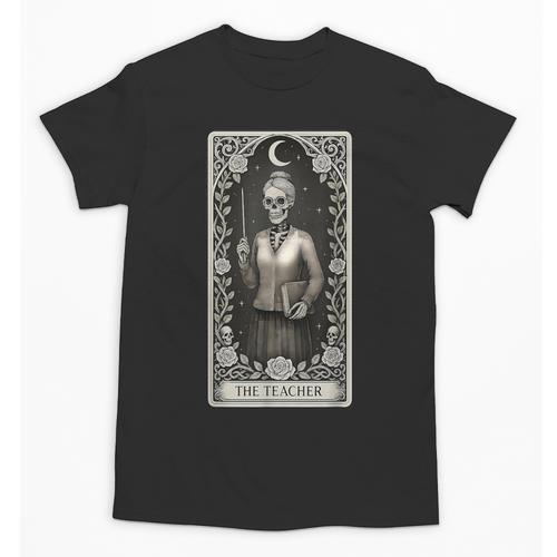 The Teacher Skeleton Tarot Card Unisex T-Shirt - teacherstshirts.com AU