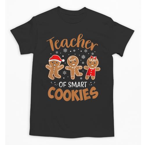 Teacher Of Smart Cookies Gingerbread Christmas Teacher Cute Men Women Kids Unisex T-Shirt - teacherstshirts.com DE
