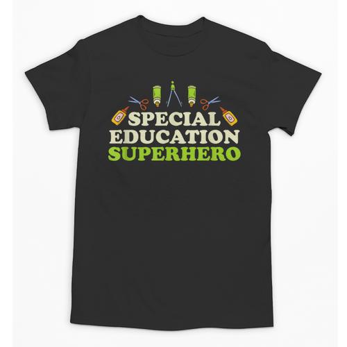 Teacher Superhero Student Educator Special Education Unisex T-Shirt - teacherstshirts.com CA