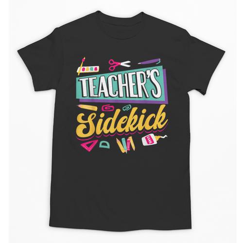 Teacher's Sidekick Teacher Assisting Teaching Assistant Unisex T-Shirt - teacherstshirts.com