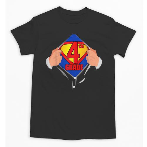 Teachers Are Superheroes 4th Grade Super Teacher Staff Men Women Unisex T-Shirt - teacherstshirts.com UK