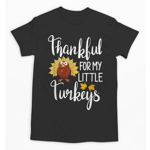 Teachers Thanksgiving Thankful For My Little Turkeys Unisex T-Shirt - teacherstshirts.com DE