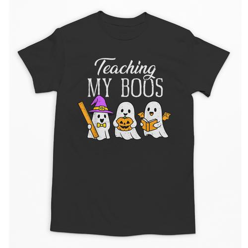 Teaching My Boos Ghost Teacher Halloween Spooky Educator Unisex T-Shirt - teacherstshirts.com
