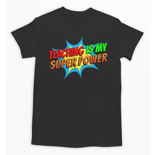 Teaching Is My Superpower Comic Back To School Teacher Unisex T-Shirt - teacherstshirts.com AU