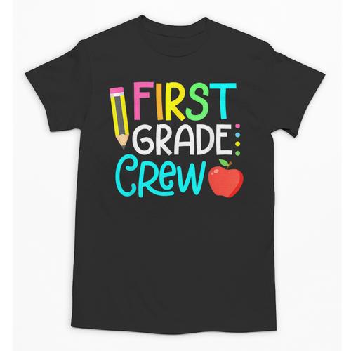 Team 1st Grade Crew Back To School 1st Grade Teacher Kids Unisex T-Shirt - teacherstshirts.com AU